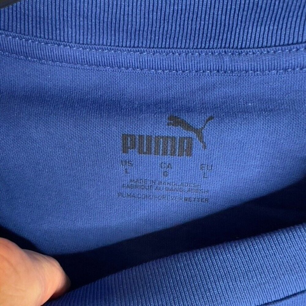 Puma Men's Ess+ Palm Resort Logo Graphic T-Shirt - Cobalt Glaze Size L - Picture 4 of 7